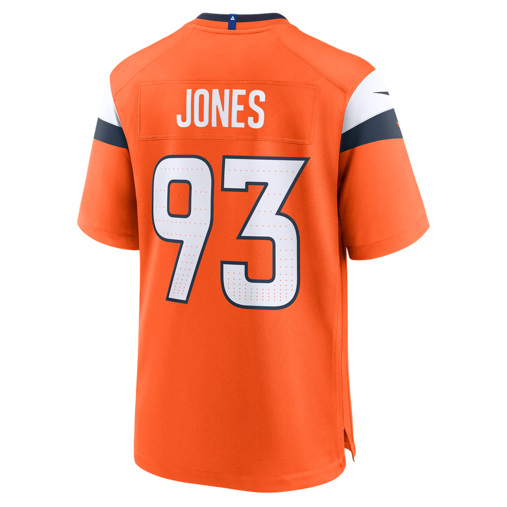 D.J. Jones Denver Broncos Nike Team Game Jersey -  Orange