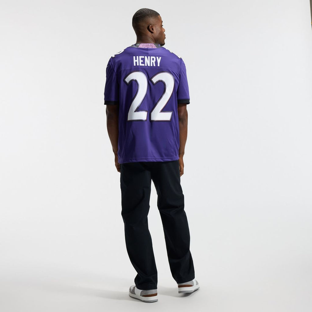 Derrick Henry Baltimore Ravens Nike Vapor F.U.S.E. Stitched Limited Jersey - White