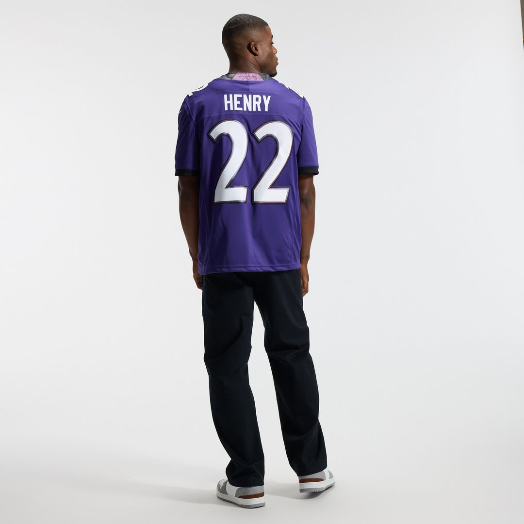Derrick Henry Baltimore Ravens Nike Vapor F.U.S.E. Stitched Limited Jersey - White