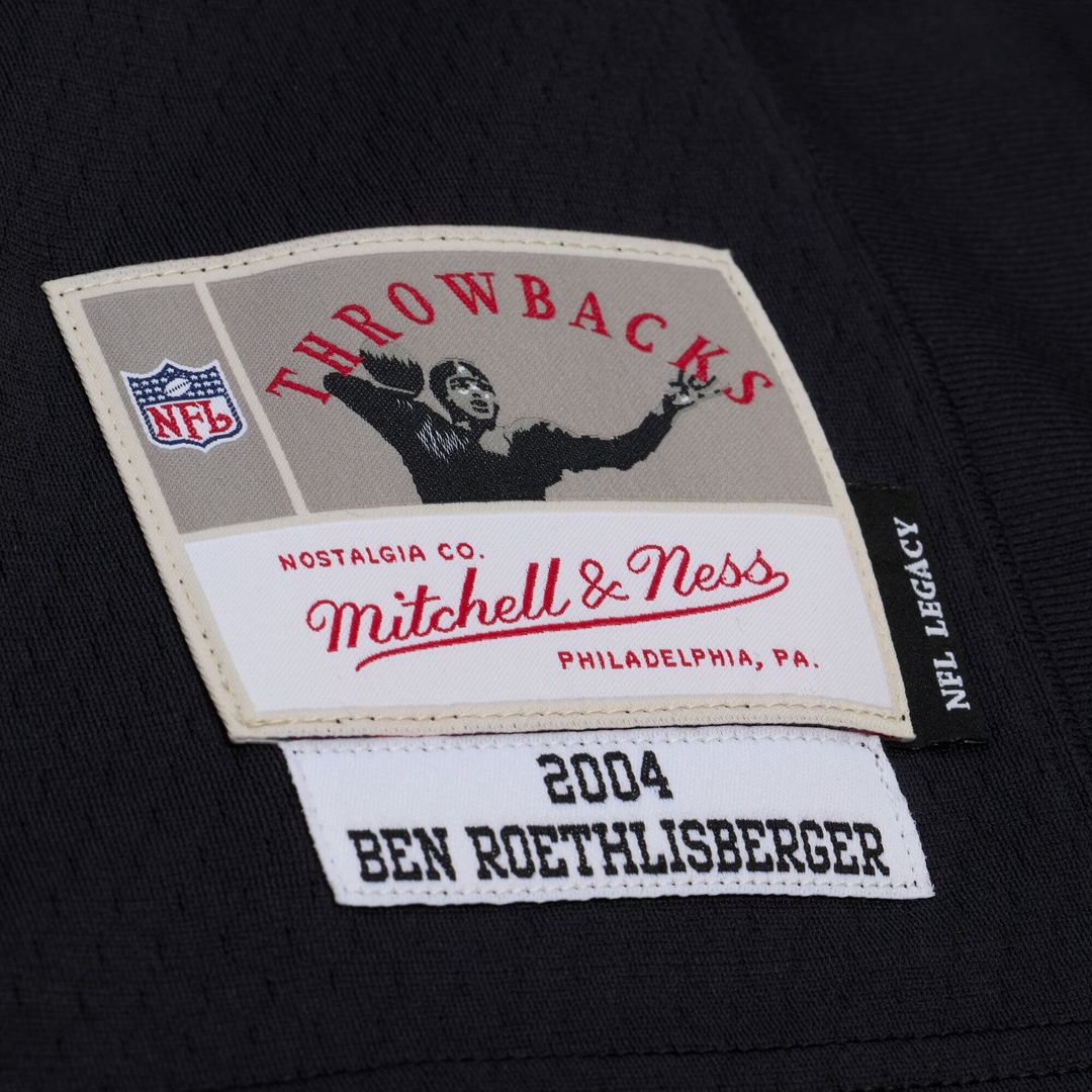 Ben Roethlisberger Pittsburgh Steelers Mitchell & Ness 2004 Big & Tall Legacy Retired Player Jersey - Black