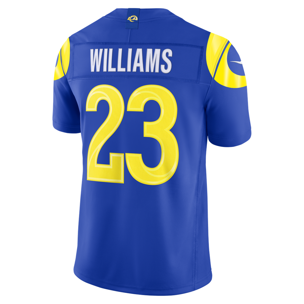 Kyren Williams Los Angeles Rams Nike Vapor F.U.S.E. Stitched Limited Jersey - Royal