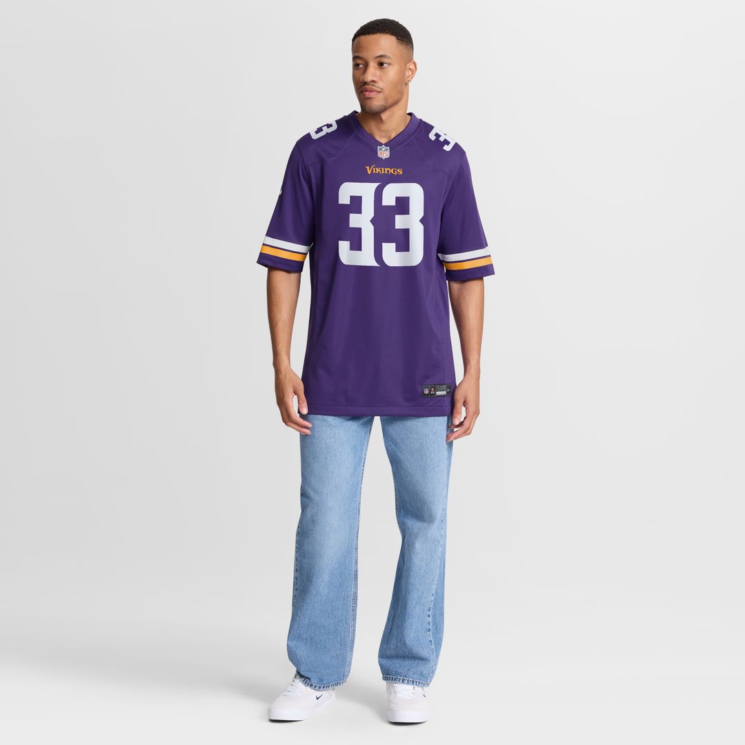 Aaron Jones Minnesota Vikings Nike Game Player Jersey - Purple