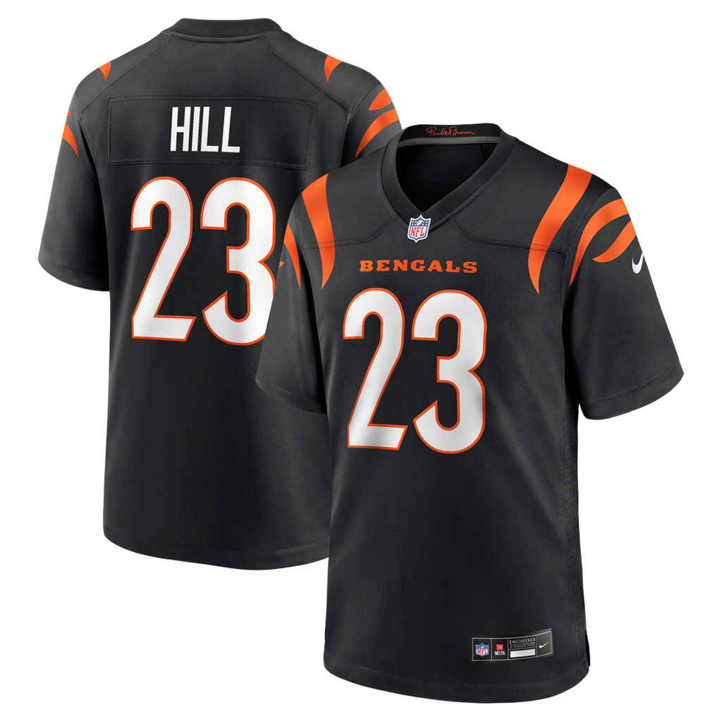 Daxton Hill Cincinnati Bengals Nike Player Game Jersey - Black