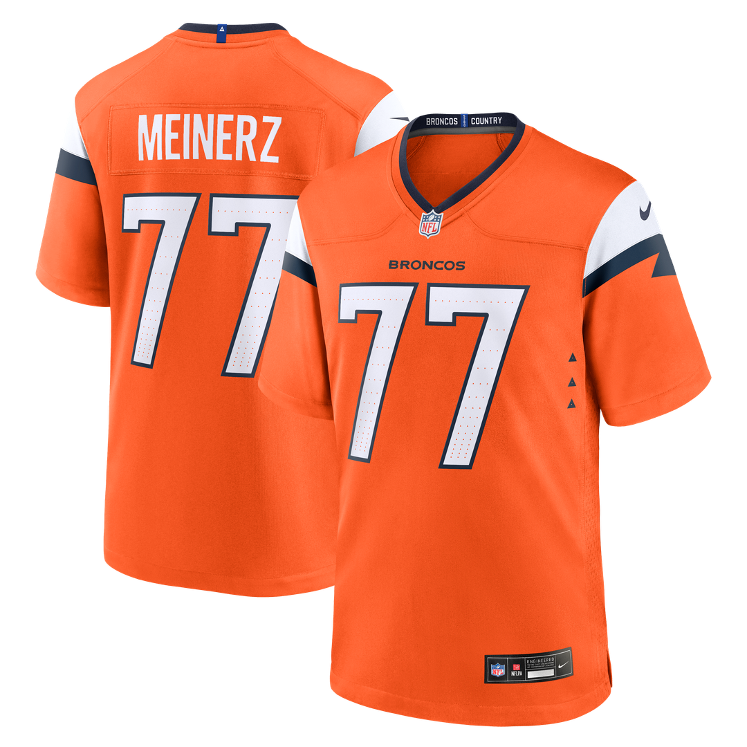 Quinn Meinerz Denver Broncos Nike Team Game Jersey -  Orange