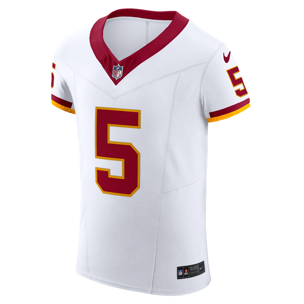 Jayden Daniels Washington Commanders Nike Alternate 2 Super Bowl Era Vapor F.U.S.E. Elite Jersey - White