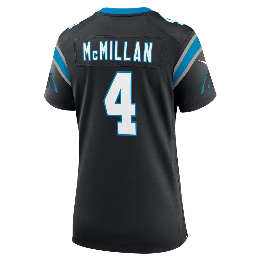 Tetairoa McMillan Carolina Panthers Nike Women's Team Game Jersey -  Black