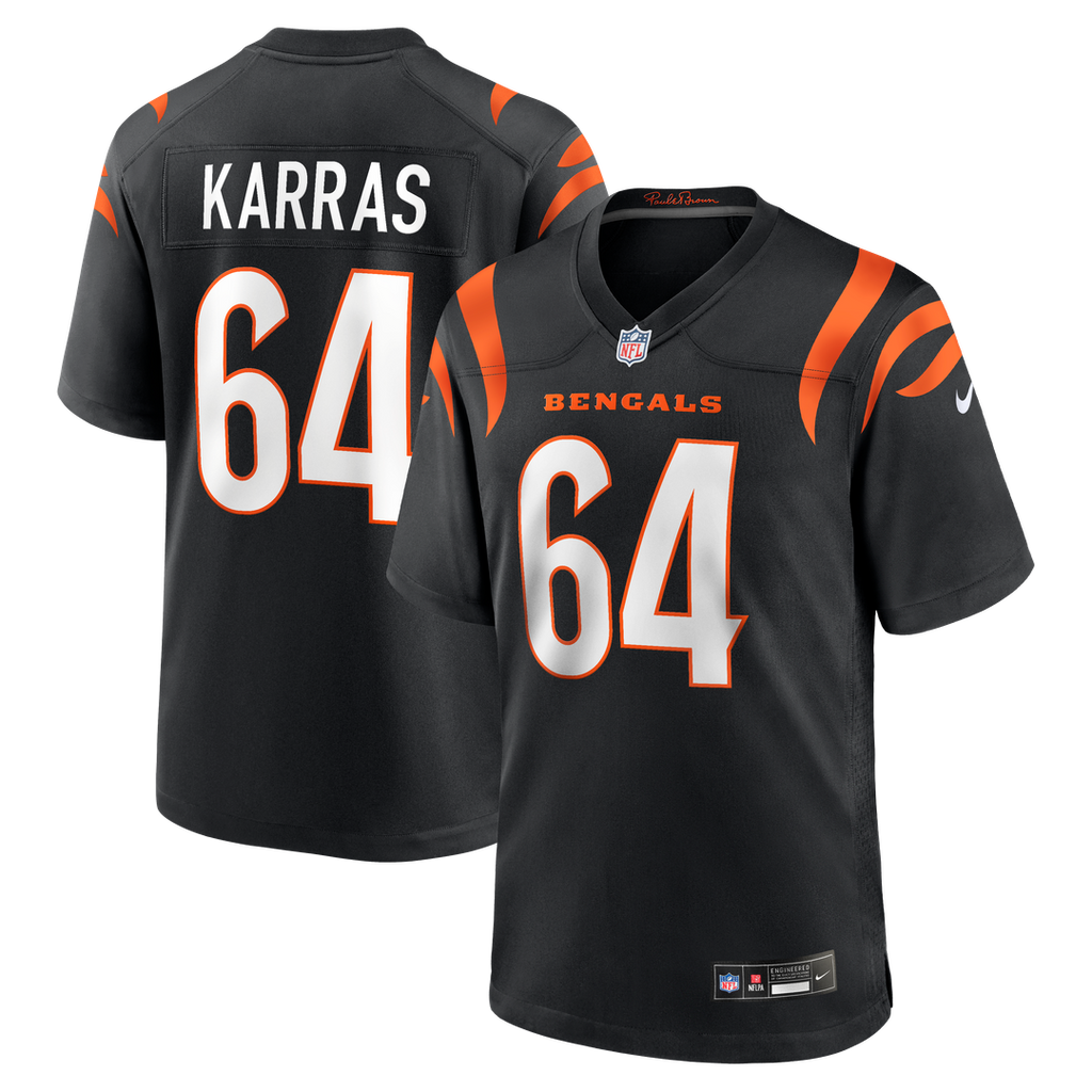 Ted Karras Cincinnati Bengals Nike Game Player Jersey - Black