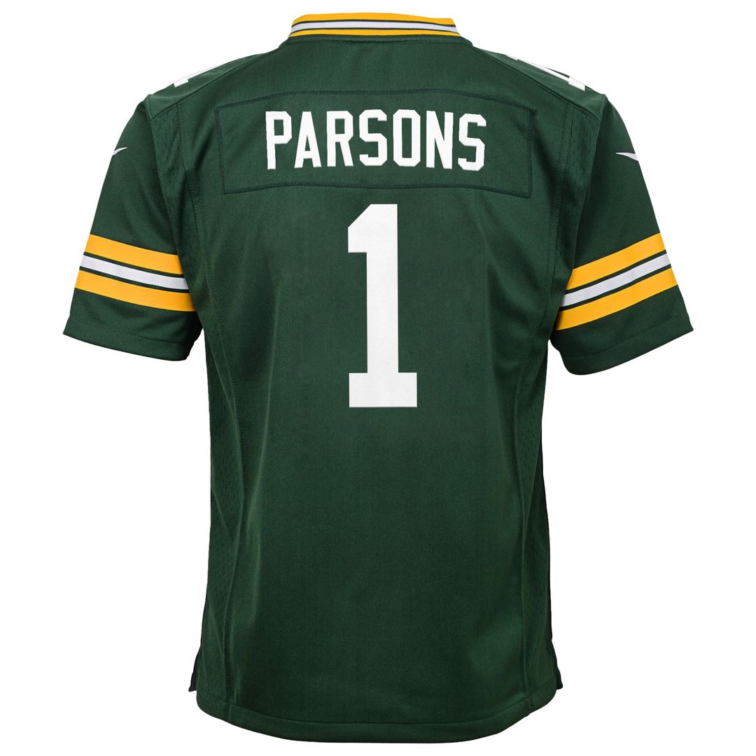 Micah Parsons Green Bay Packers Nike Youth White Game Jersey - White
