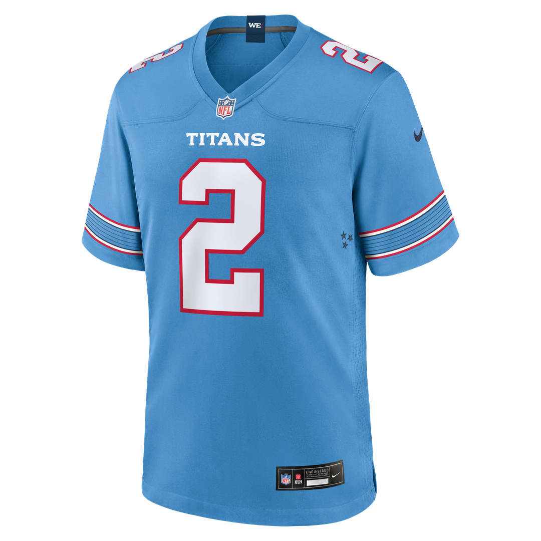 Tyjae Spears Tennessee Titans Nike Game Jersey - Light Blue