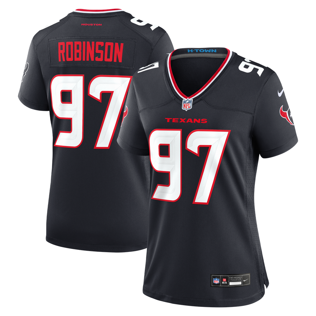 Dominique Robinson Houston Texans Nike Women's Team Game Jersey -  Navy