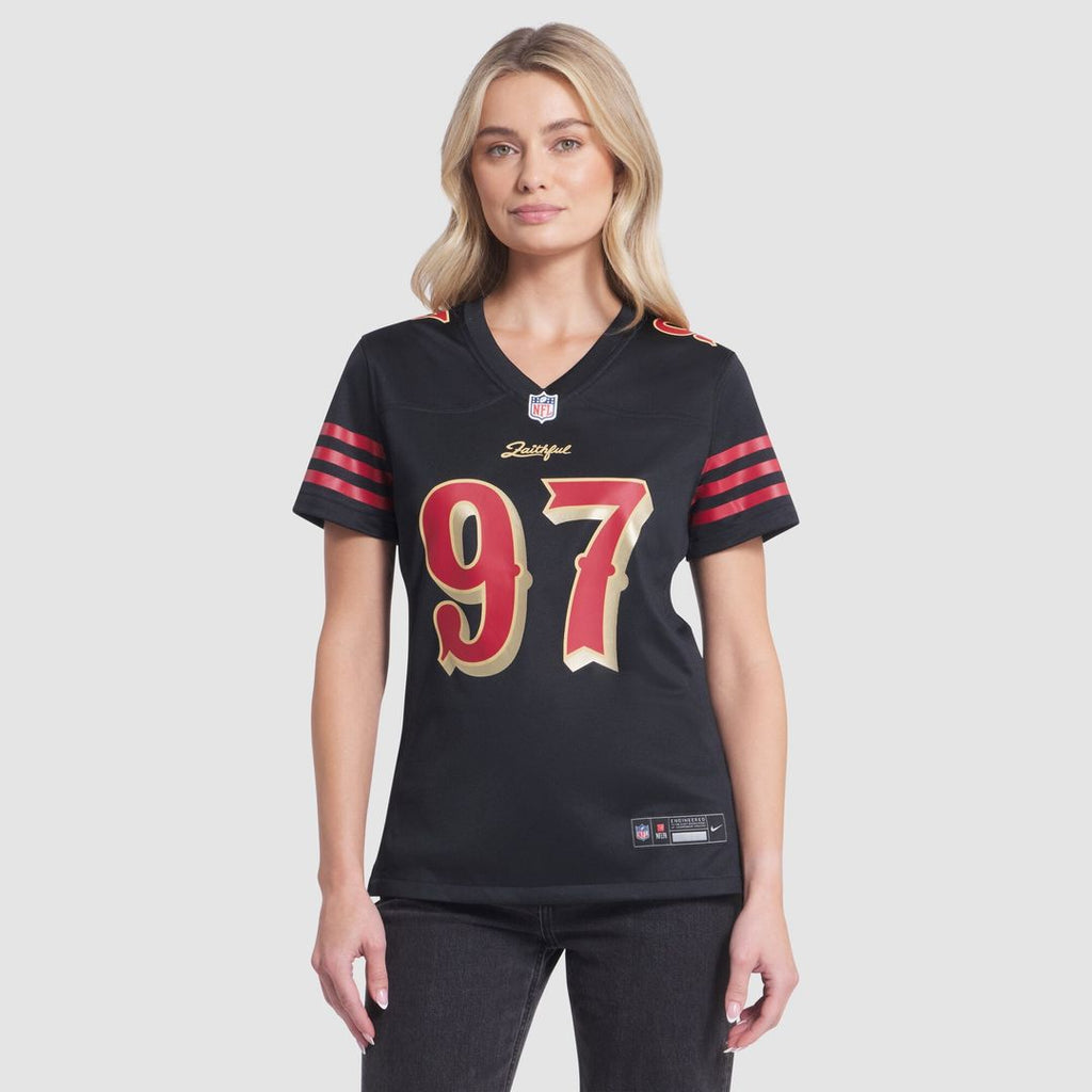 Nick Bosa San Francisco 49ers Nike Women's 2025 Rivalries Collection Game Jersey - Black