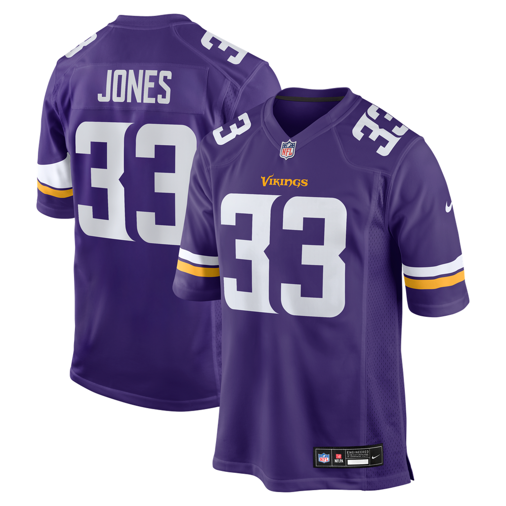 Aaron Jones Minnesota Vikings Nike Game Player Jersey - Purple
