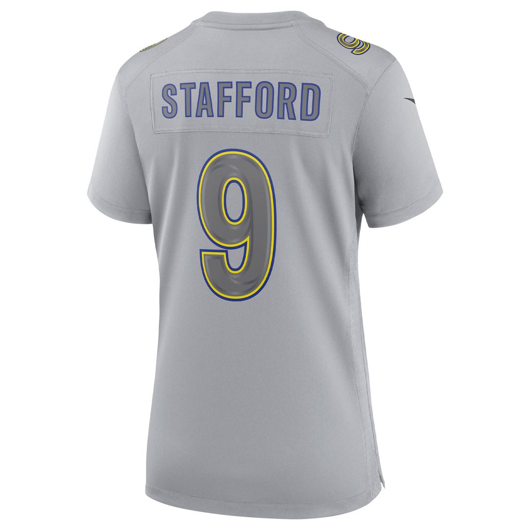 Matthew Stafford Los Angeles Rams Nike Women's Atmosphere Fashion Game Jersey - Gray