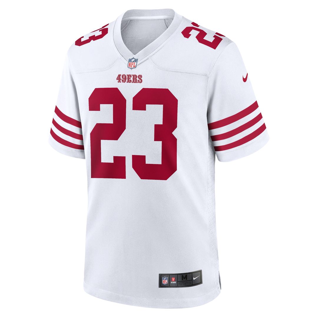 Christian McCaffrey San Francisco 49ers Nike Game Player Jersey - White