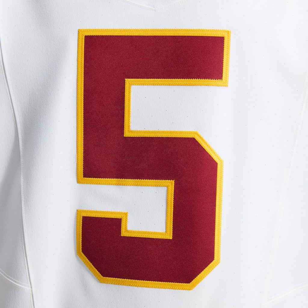 Jayden Daniels Washington Commanders Nike Alternate 2 Super Bowl Era Vapor F.U.S.E. Elite Jersey - White