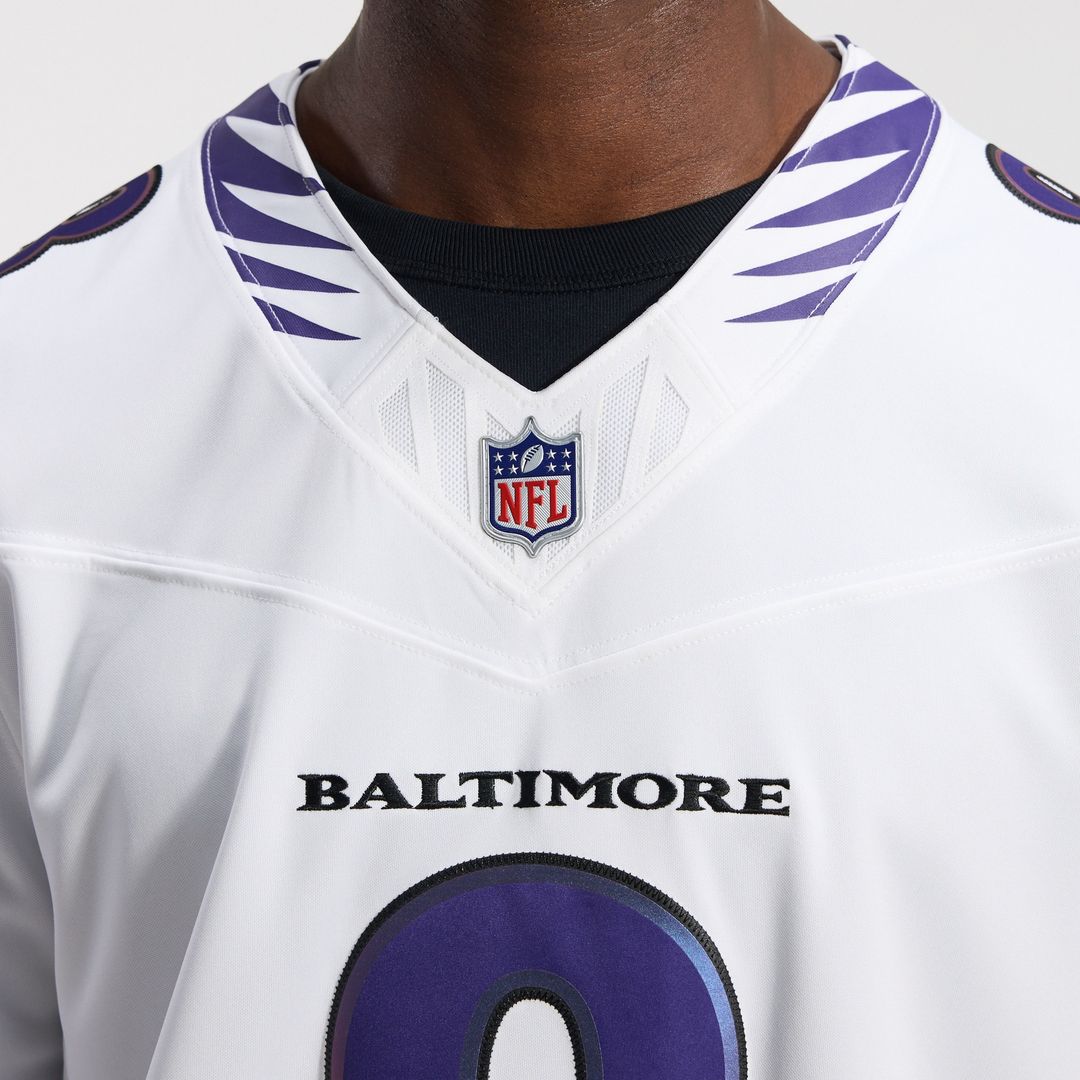 Lamar Jackson Baltimore Ravens Nike Vapor F.U.S.E. Stitched Limited Jersey - White