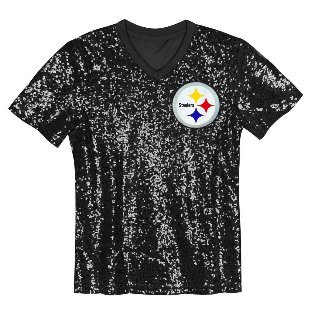 T.J. Watt Pittsburgh Steelers Women's Player Name & Number V-Neck Fashion Jersey - Black