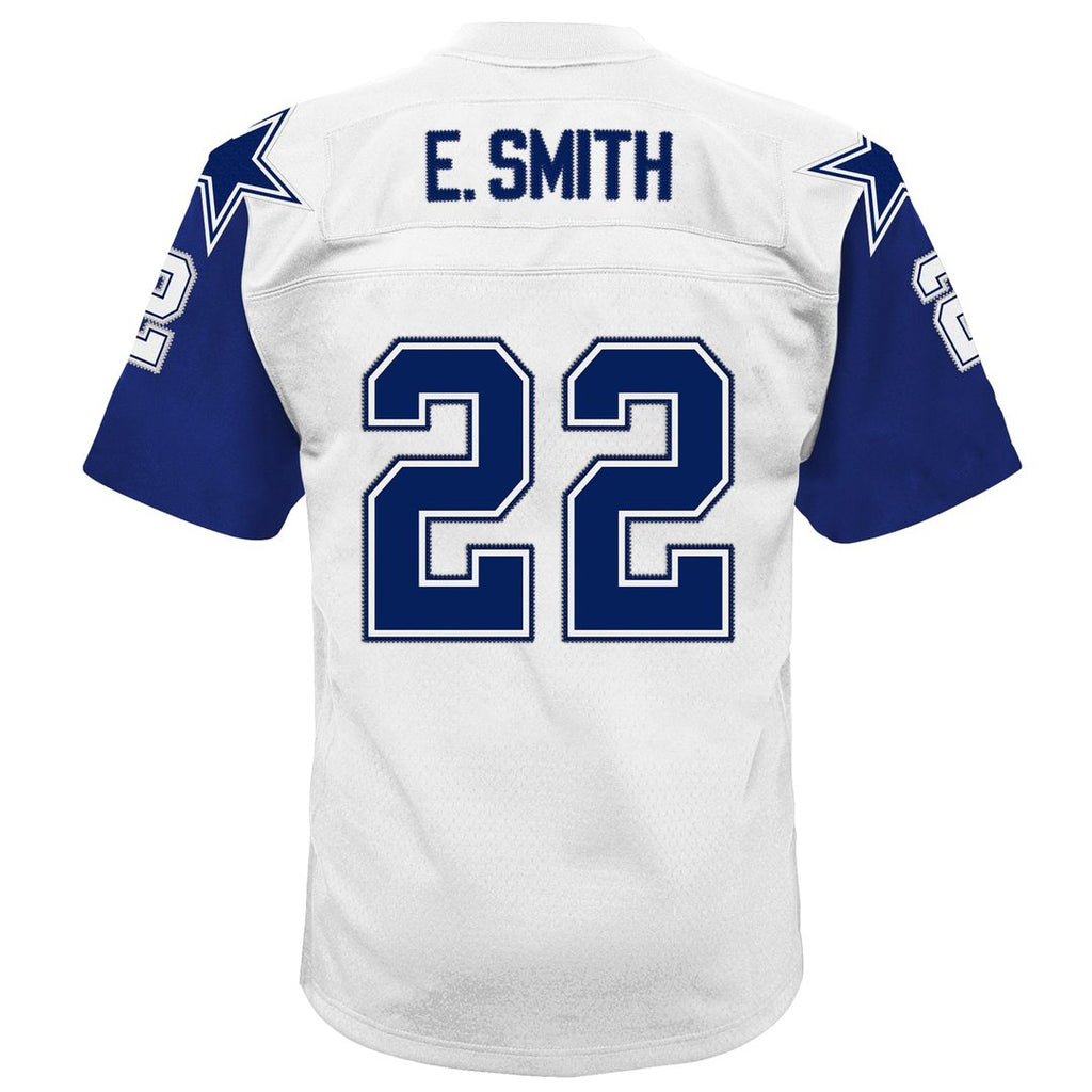 Emmitt Smith Dallas Cowboys Mitchell & Ness Youth 1994 Alternate Legacy Jersey - White