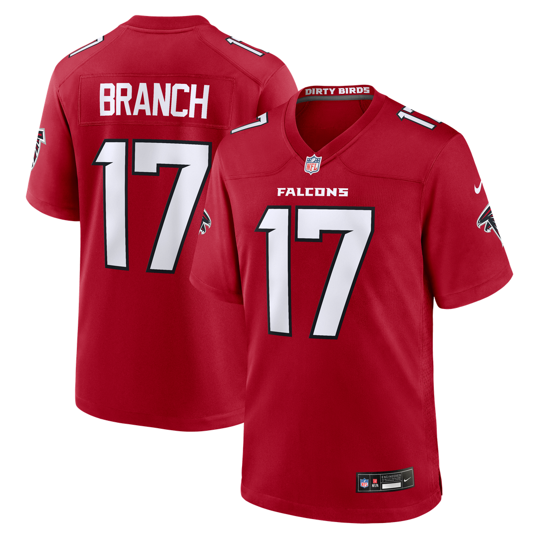 Zachariah Branch Atlanta Falcons Nike Team Game Jersey - Red