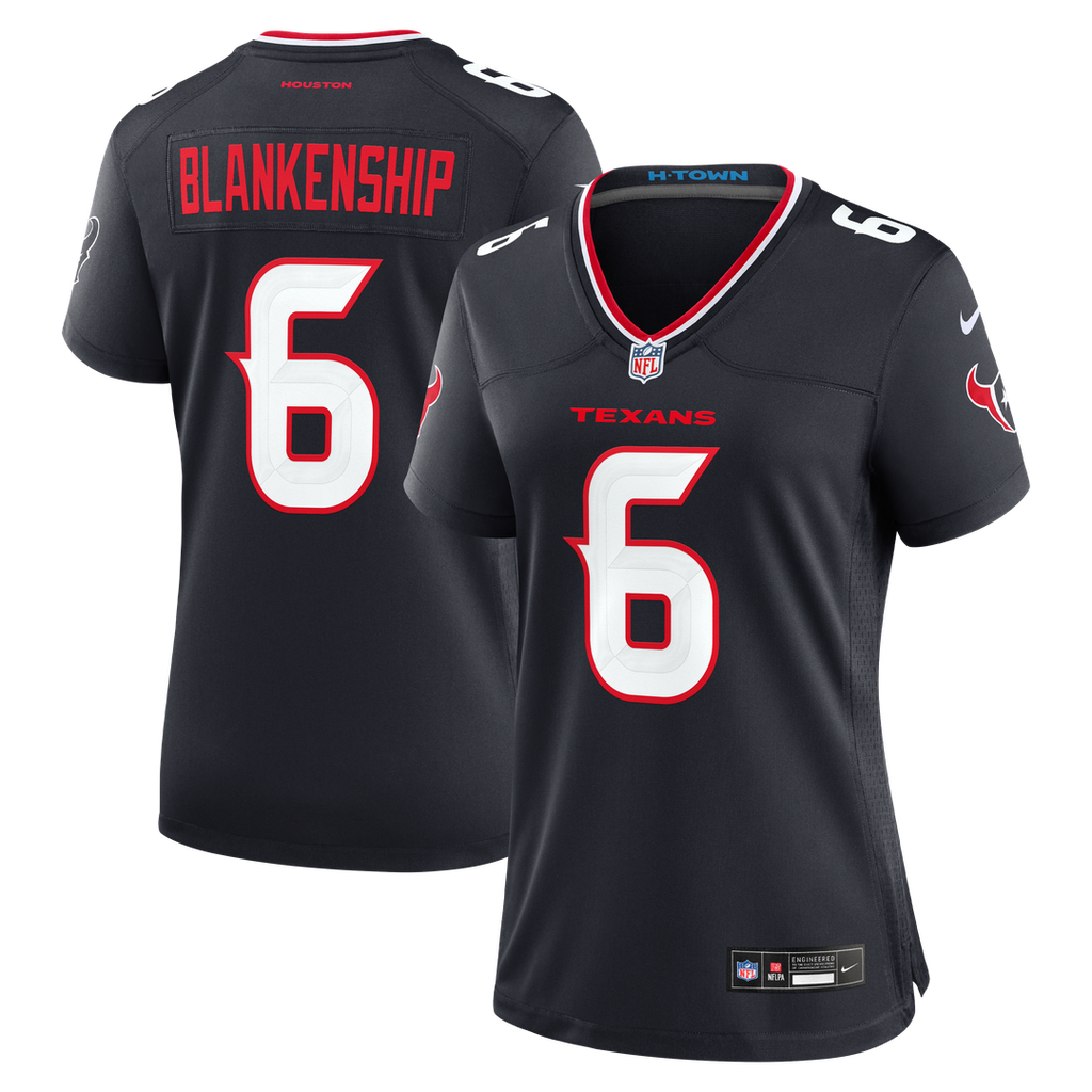 Reed Blankenship Houston Texans Nike Women's Team Game Jersey -  Navy