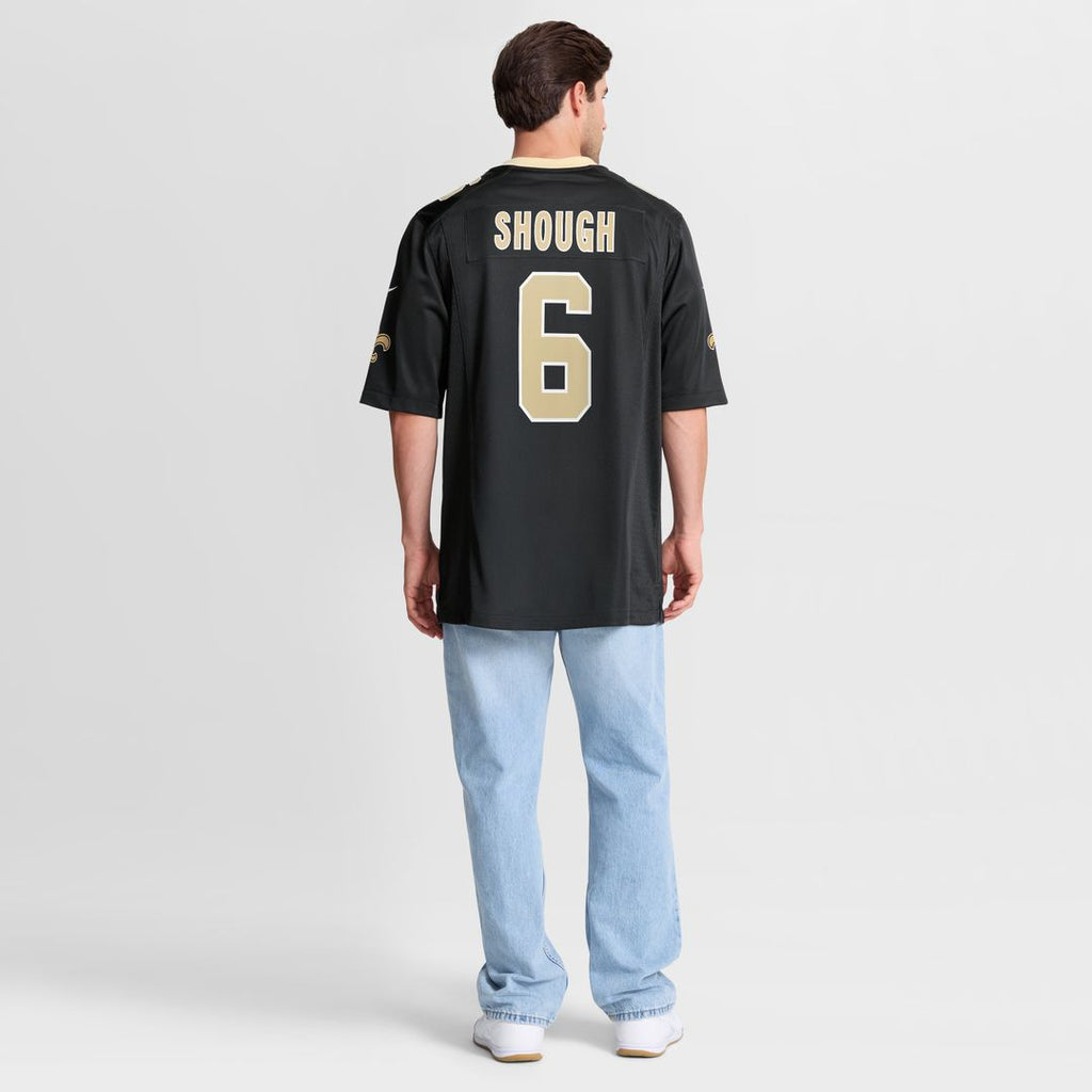 Tyler Shough New Orleans Saints Nike Game Jersey - Black