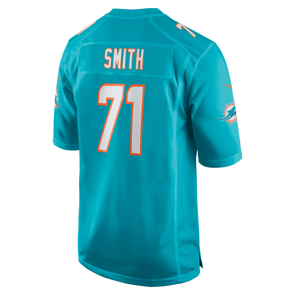 Kion Smith Miami Dolphins Nike  Game Jersey -  Aqua