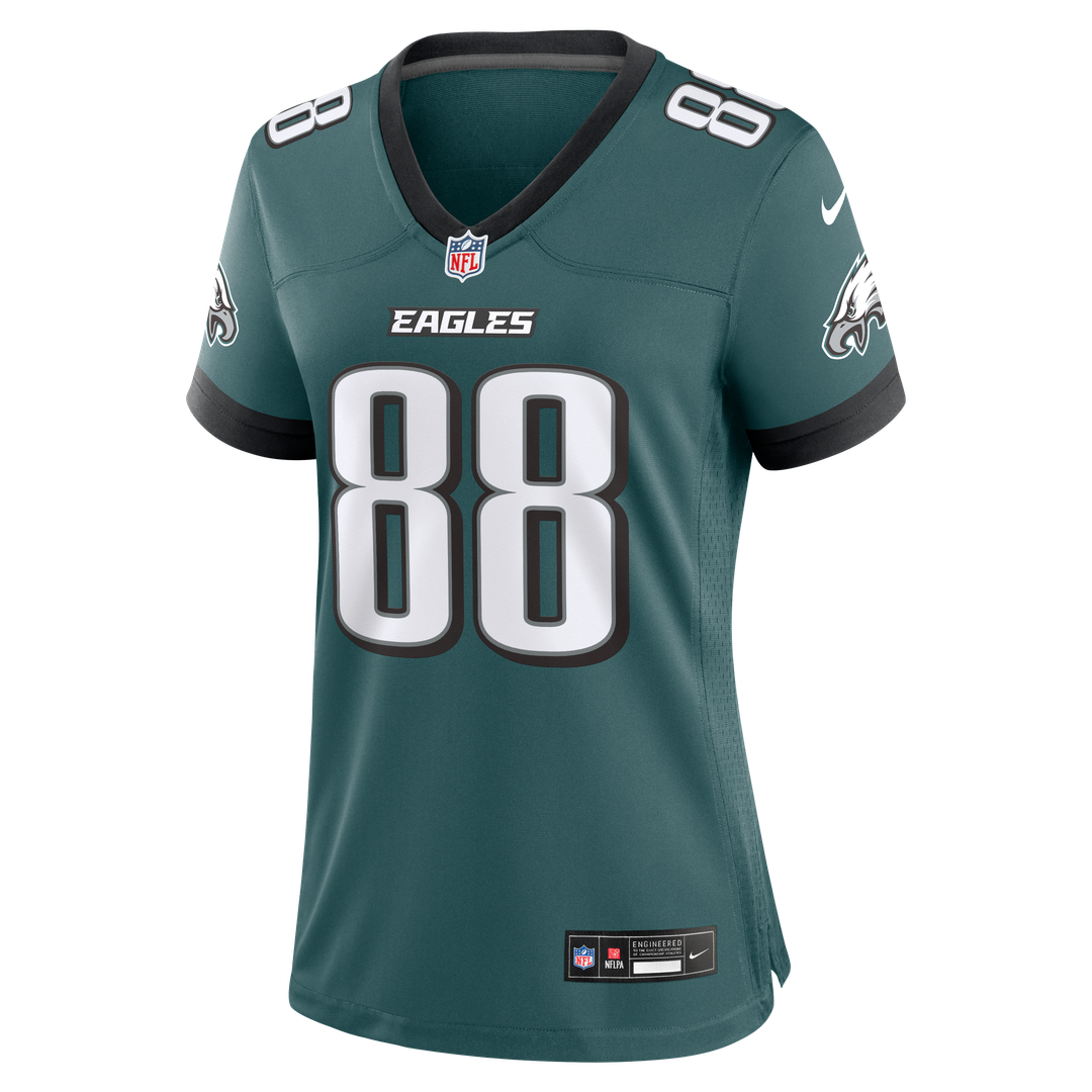Dallas Goedert Philadelphia Eagles Nike Women's Team Game Jersey -  Midnight Green