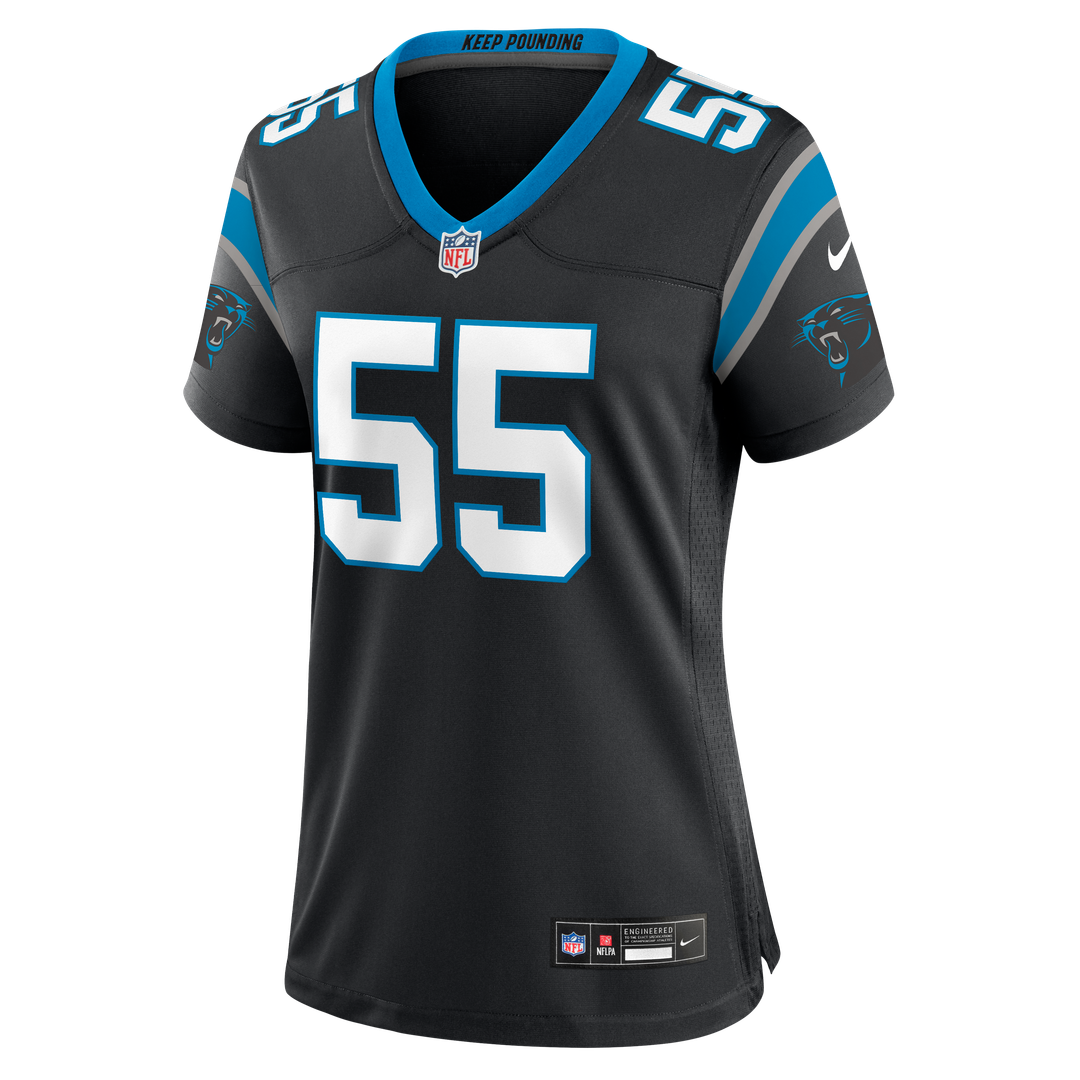 Maema Njongmeta Carolina Panthers Nike Women's Team Game Jersey -  Black