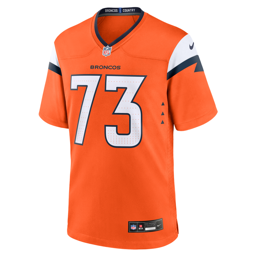 Frank Crum Denver Broncos Nike Team Game Jersey -  Orange