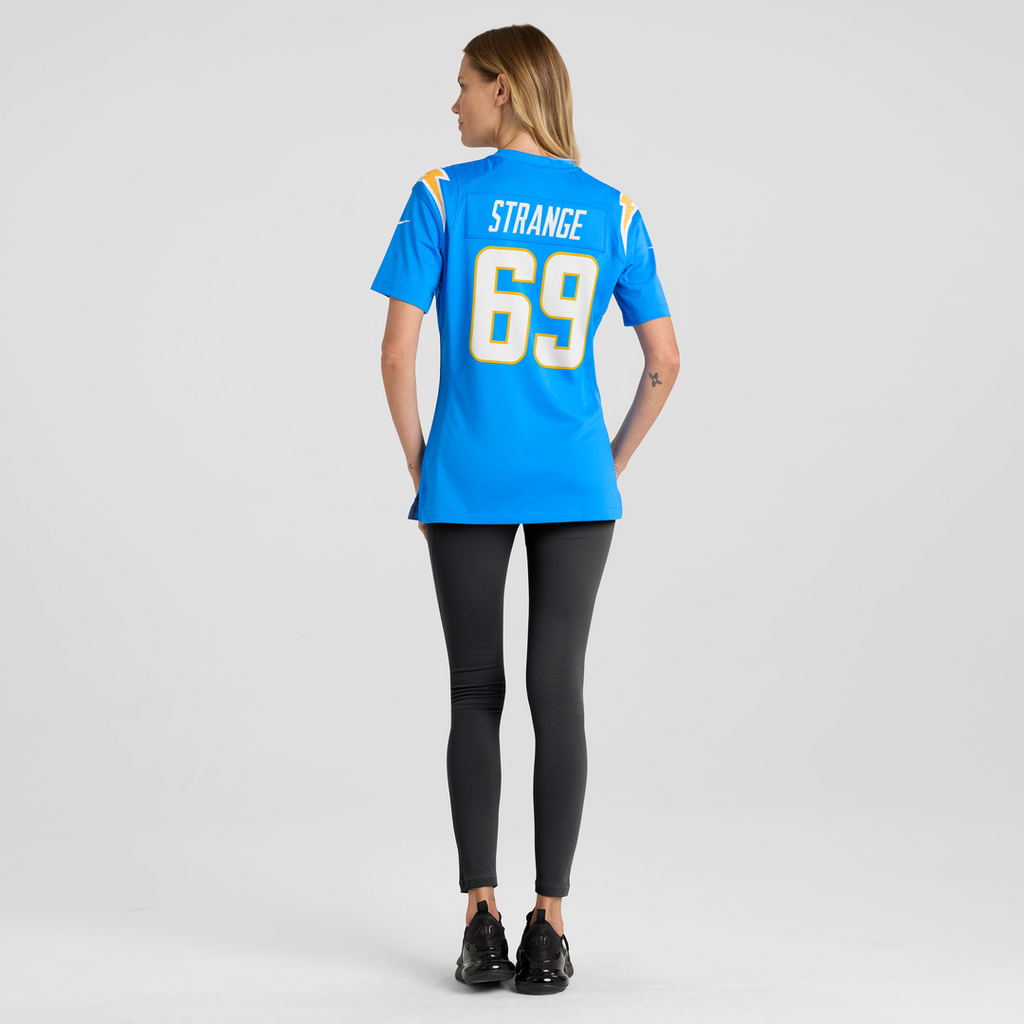 Cole Strange Los Angeles Chargers Nike Women's Team Game Jersey -  Powder Blue