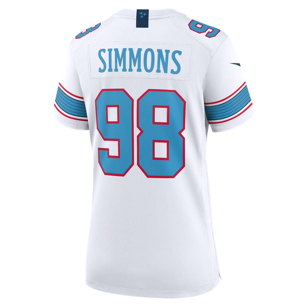 Jeffery Simmons Tennessee Titans Nike Women's Game Jersey - White
