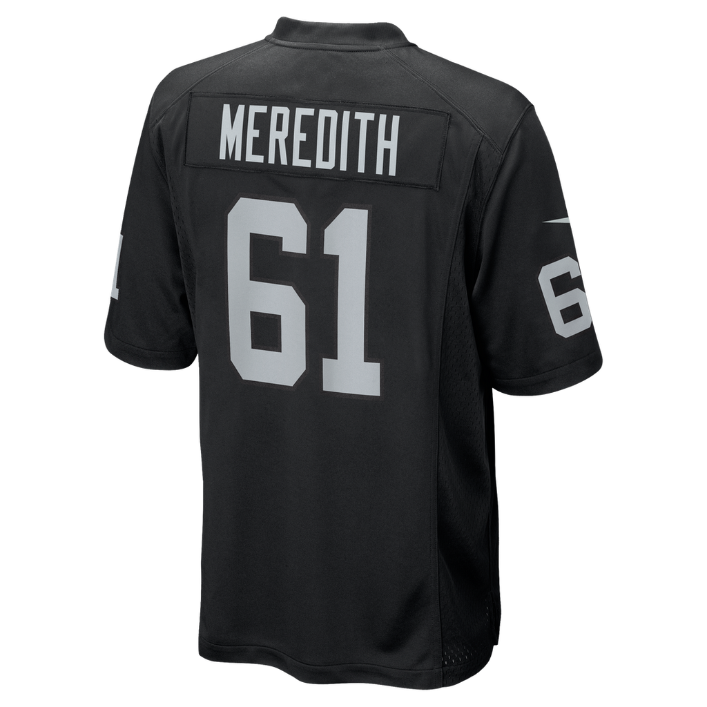 Jordan Meredith Las Vegas Raiders Nike Game Player Jersey - Black