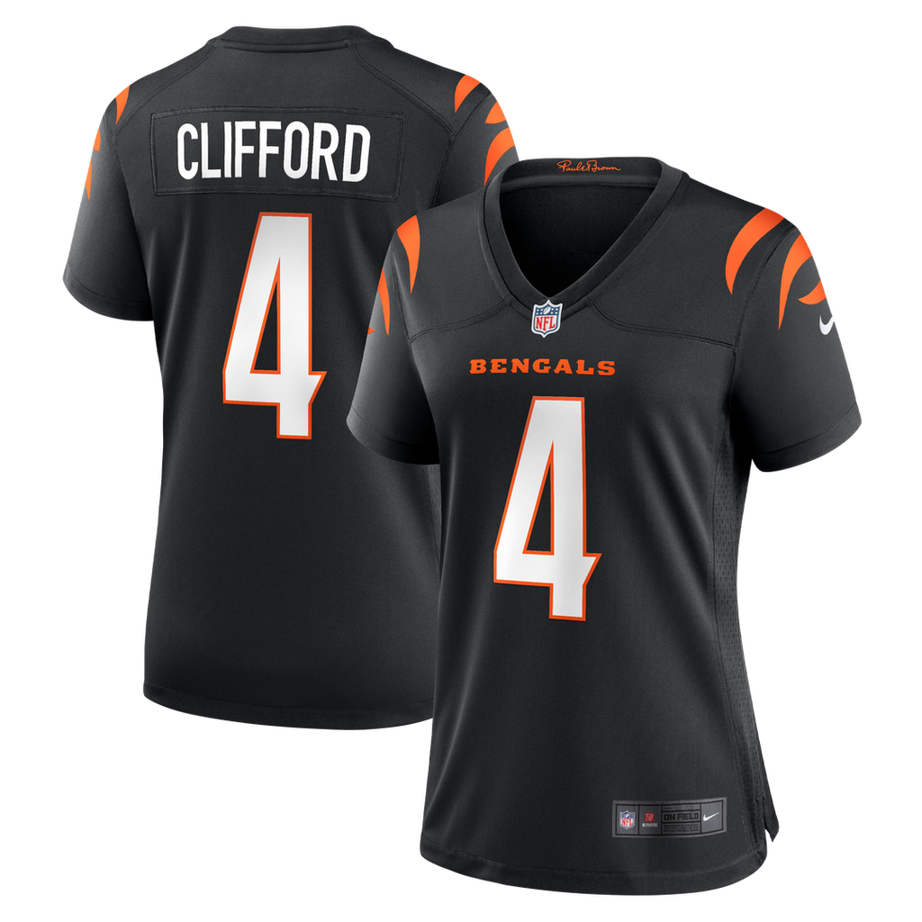 Sean Clifford Cincinnati Bengals Nike Women's Team Game Jersey -  Black