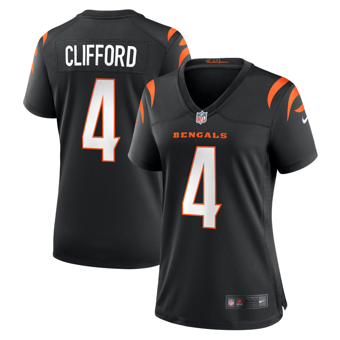 Sean Clifford Cincinnati Bengals Nike Women's Team Game Jersey -  Black