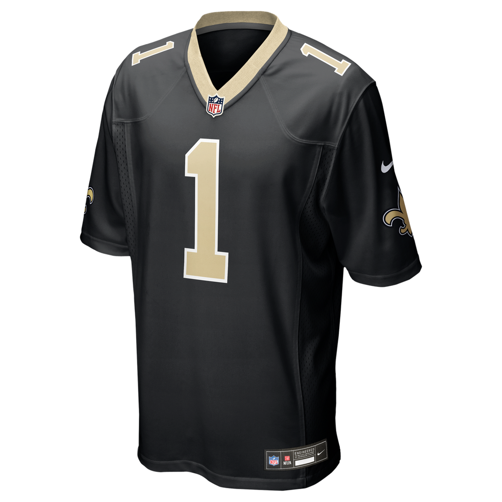 Number 1 Dad New Orleans Saints Nike Game Jersey - Black