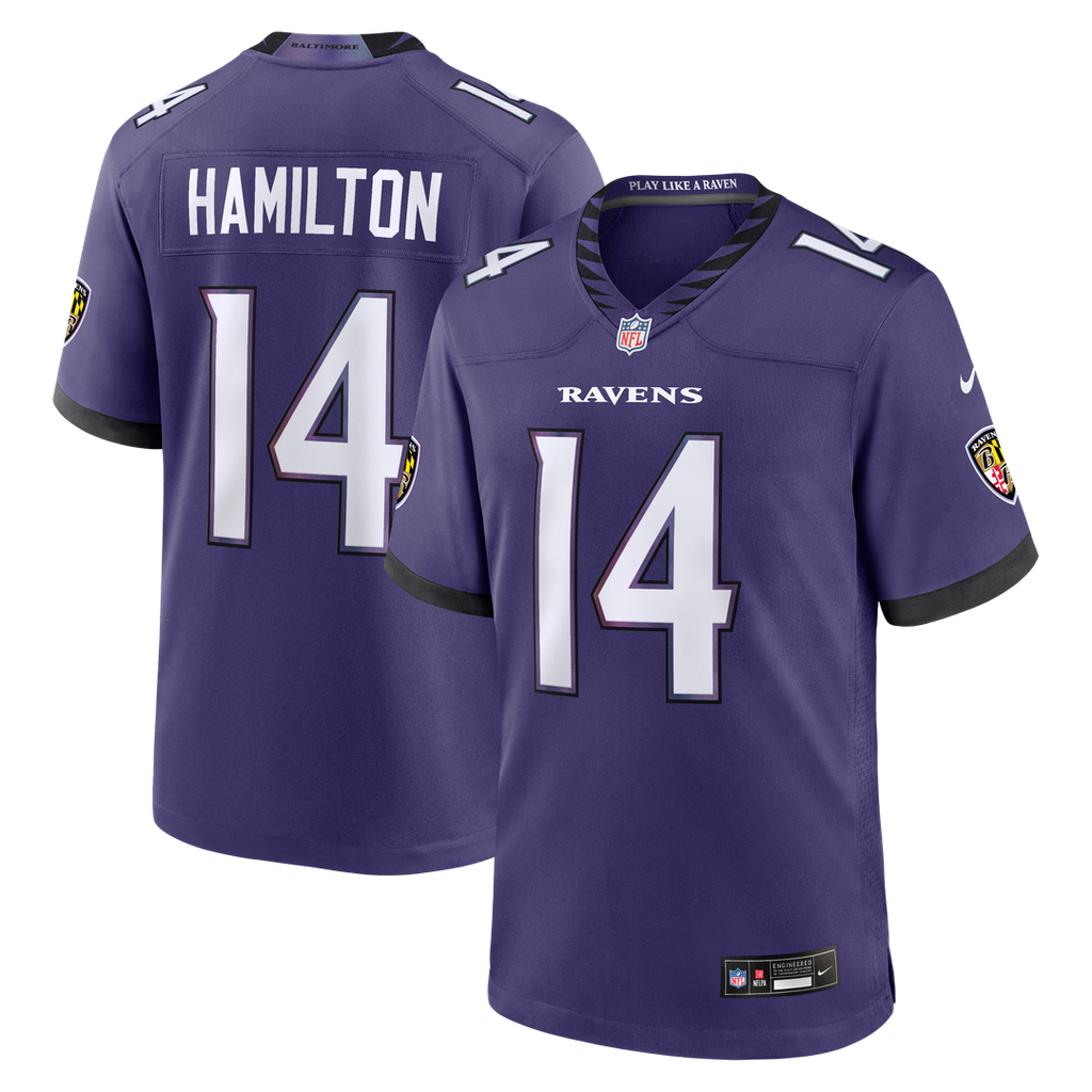 Kyle Hamilton Baltimore Ravens Nike Team Game Jersey - Purple