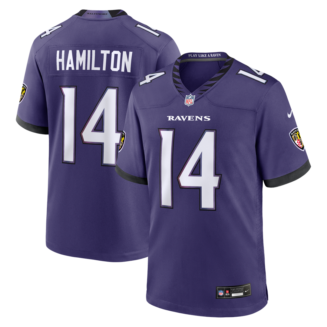 Kyle Hamilton Baltimore Ravens Nike Team Game Jersey - Purple