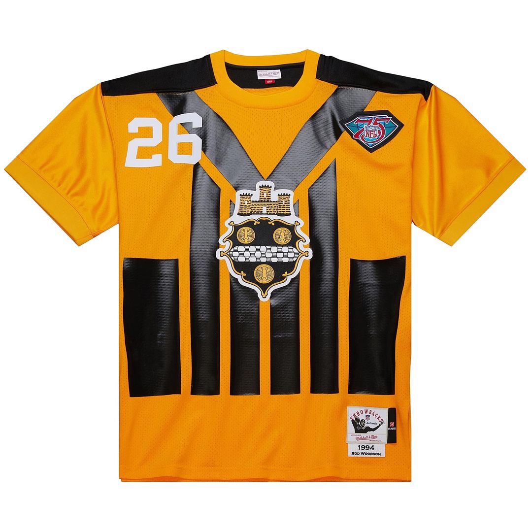 Rod Woodson Pittsburgh Steelers 1994 Mitchell & Ness Authentic Throwback Retired Player Jersey - Gold