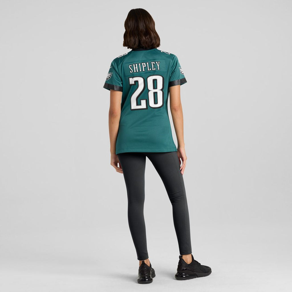 Will Shipley Philadelphia Eagles Nike Women's Team Game Jersey - Midnight Green