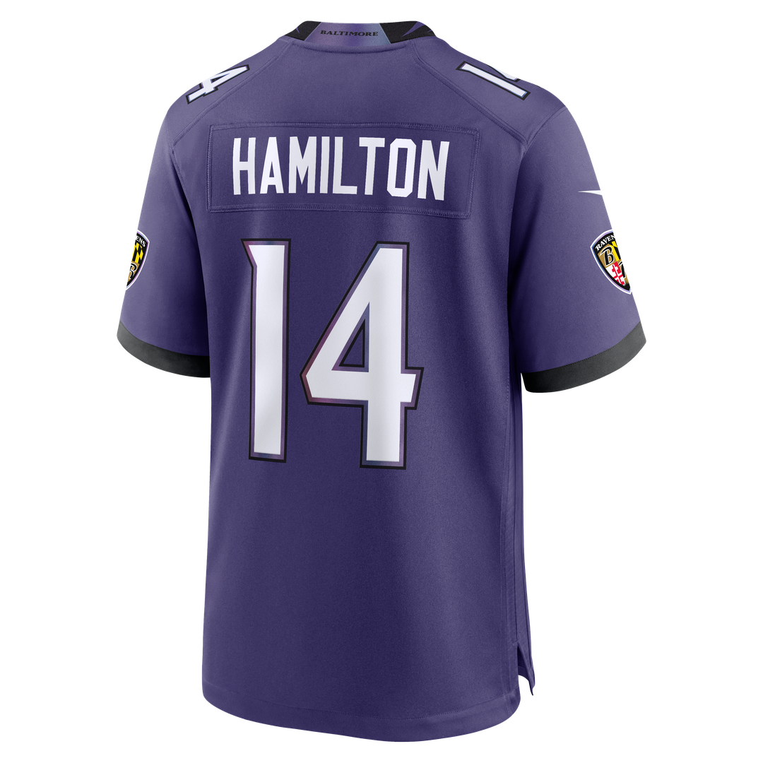 Kyle Hamilton Baltimore Ravens Nike Team Game Jersey - Purple