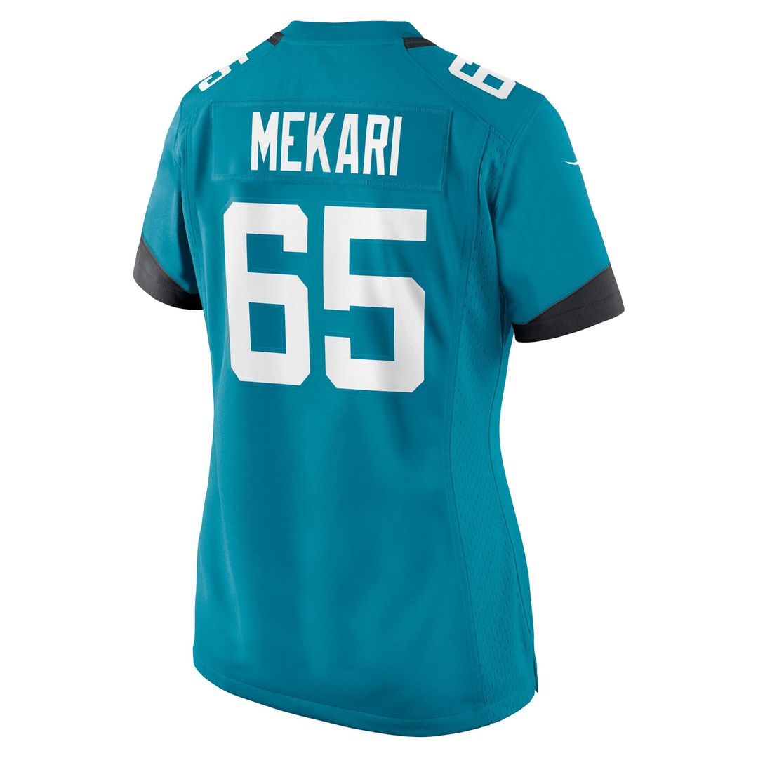 Patrick Mekari Jacksonville Jaguars Nike Women's Team Game Jersey -  Teal