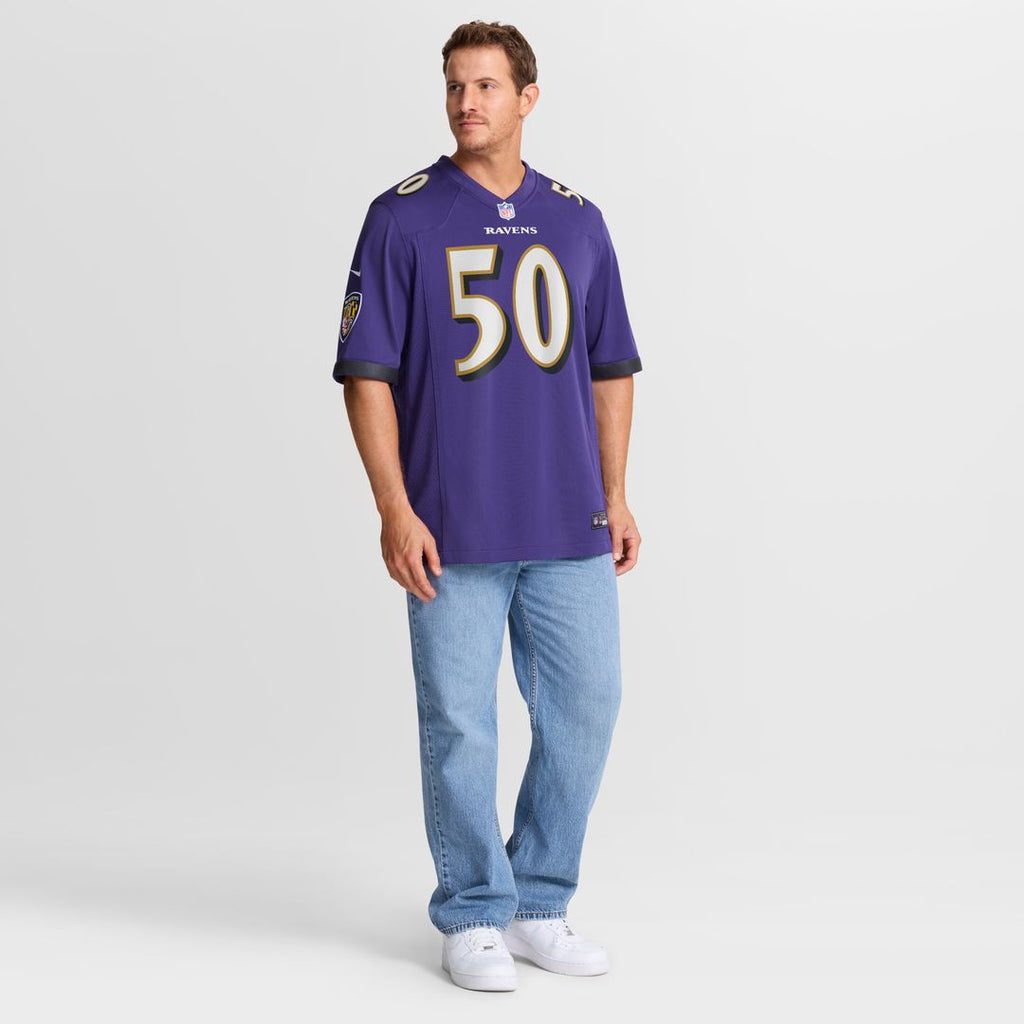 Adisa Isaac Baltimore Ravens Nike Team Game Jersey -  Purple