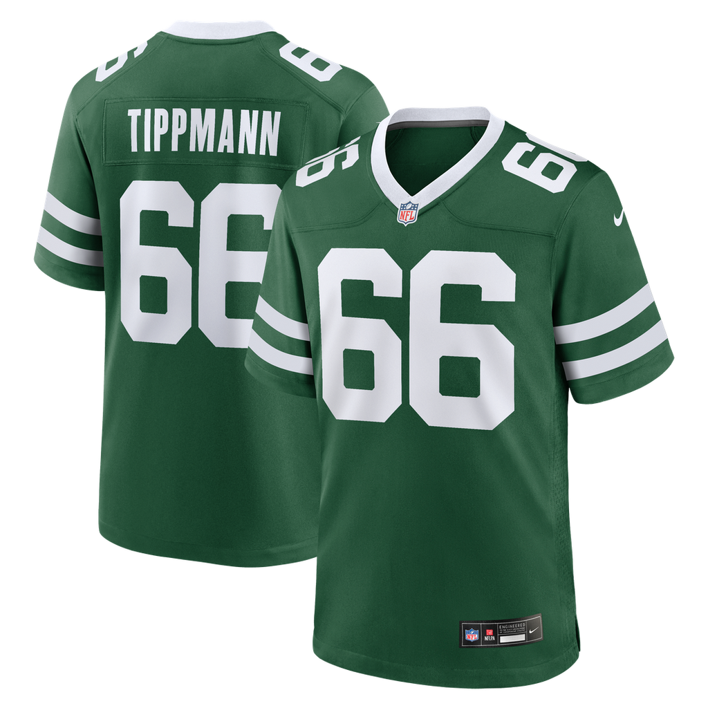 Joe Tippmann New York Jets Nike Team Game Jersey - Legacy Green