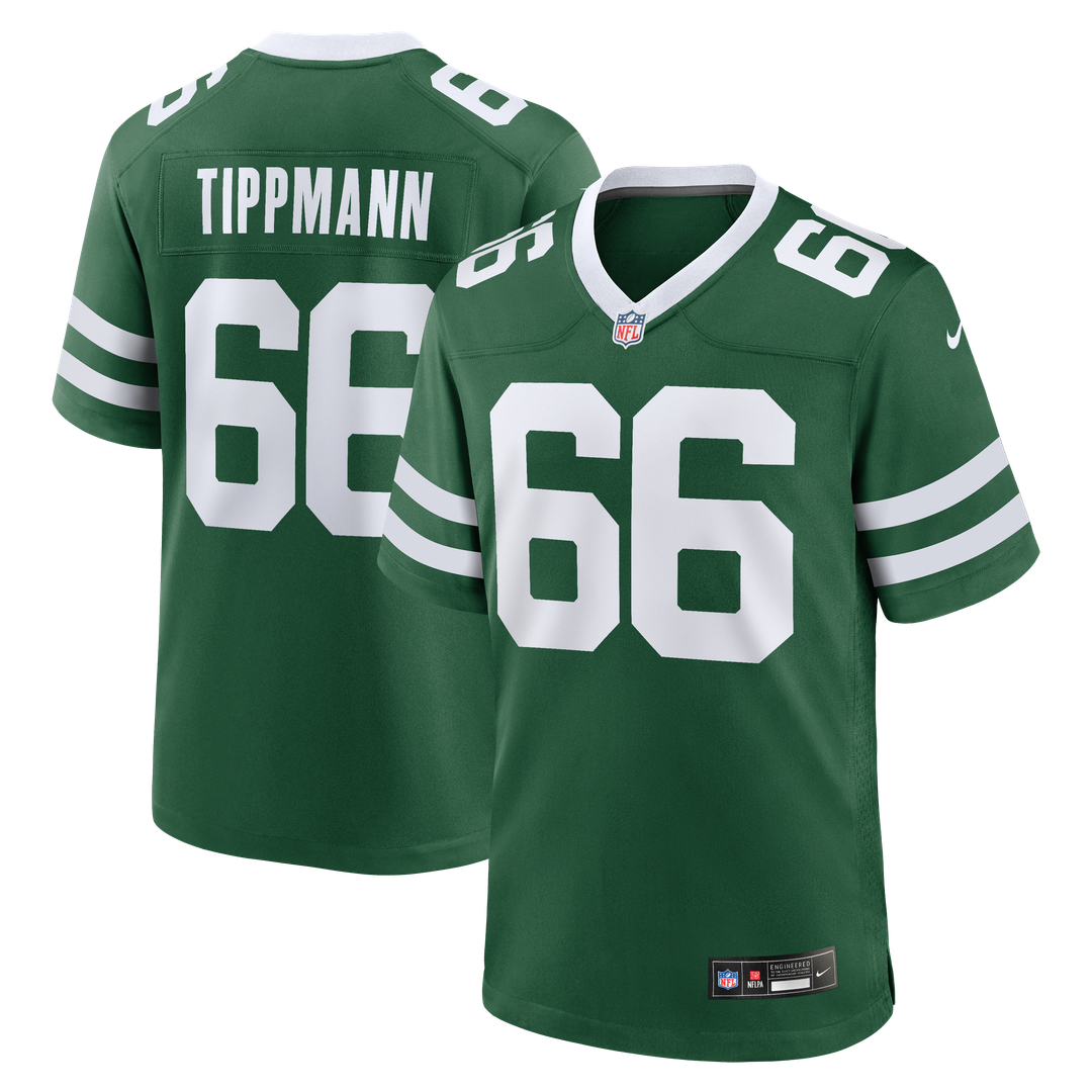 Joe Tippmann New York Jets Nike Team Game Jersey - Legacy Green