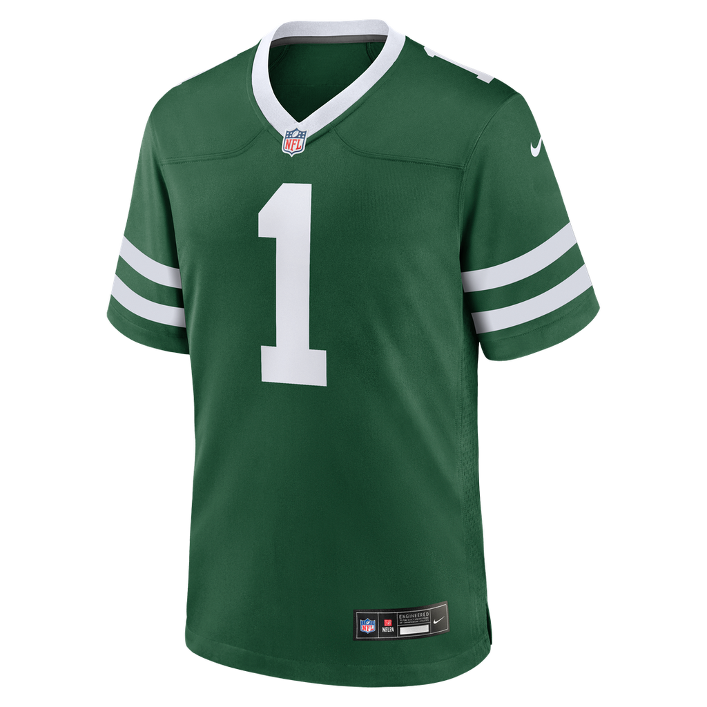 New York Jets Nike #1 Dad Game Jersey - Legacy Green