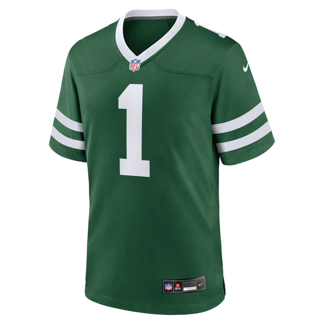 New York Jets Nike #1 Dad Game Jersey - Legacy Green