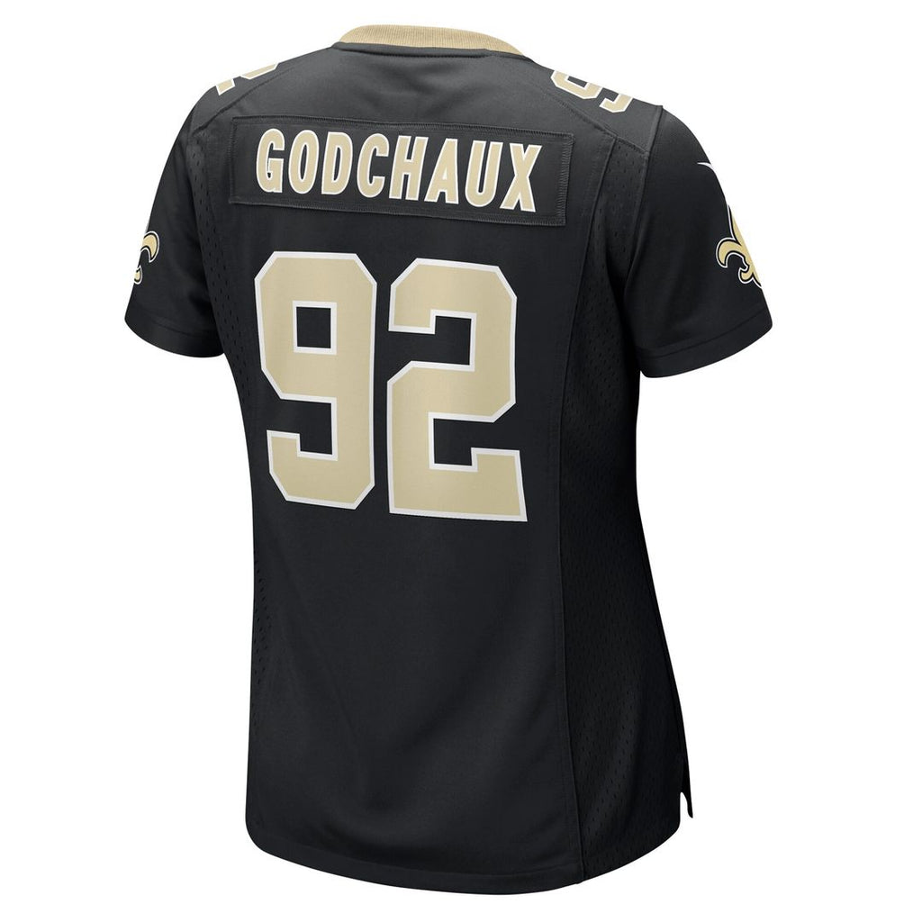 Davon Godchaux New Orleans Saints Nike Women's Team Game Jersey -  Black