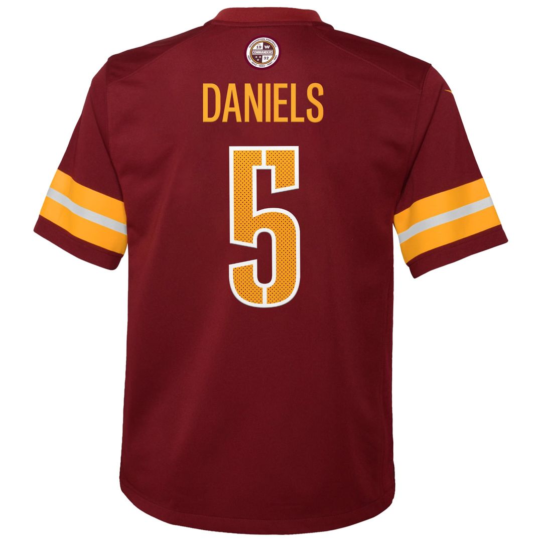 Jayden Daniels Washington Commanders Nike Youth Game Jersey - Burgundy
