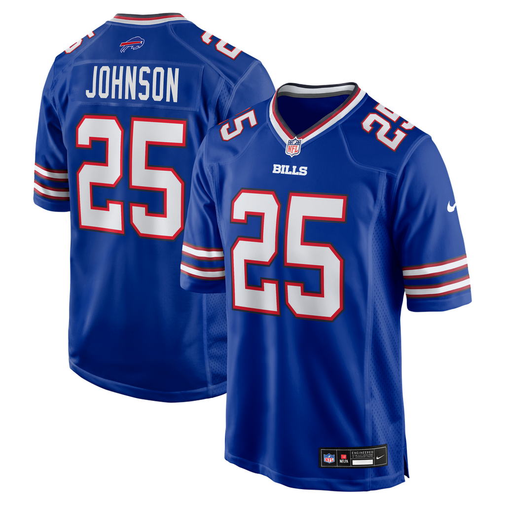 Ty Johnson Buffalo Bills Nike Team Game Jersey - Royal