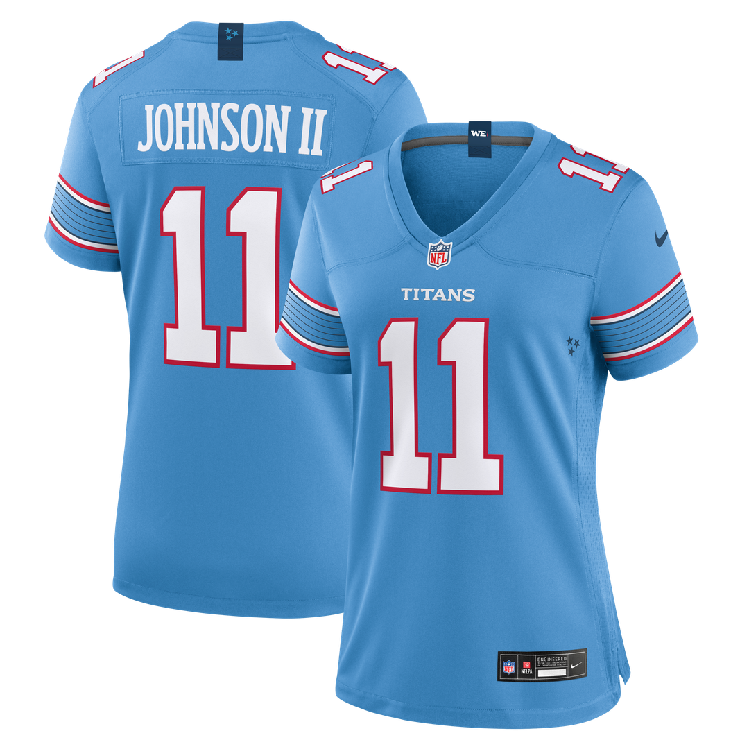 Jermaine Johnson II Tennessee Titans Nike Women's Team Game Jersey -  Light Blue